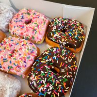 Vegan Classic Dozen Donuts at Pink Love Donuts and More in Miami Beach