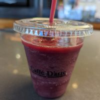 Berry smoothie at SEA - Caffe D'Arte - Concourse A and North Satellite in Seattle
