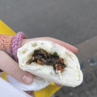 stuffed with veggies   at Bun House in London
