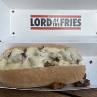 Vegan steak and cheese  at Lord of the Fries in Windsor