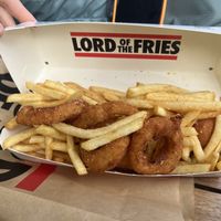 Vegan combo platter thing, just do it  at Lord of the Fries in Windsor