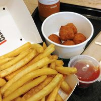 Fries and Mac n cheeze balls at Lord of the Fries in Windsor