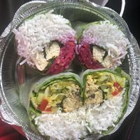 Tofu summer roll and Tempe summer roll   at Nhà Mình in Ridgewood