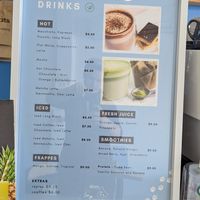 Awesome drink selection at Meow Cafe in Epping