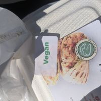 THEY PUT BEEF IN MY VEGAN VIXEN WRAP. DO NOT EAT HERE VEGANS. at The Earl in Tokyo