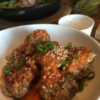 Some sort of vegan meatballs   at Evergreen Organics - Gate Mall in Doha