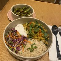 Chickpea and cauliflower masala bowl  at Evergreen Organics - Gate Mall in Doha