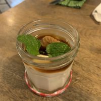 Biscoff cheezecake in a cup  at Burgreens Canggu - Healthy Plant-Based Eatery in Canggu
