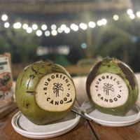 Whole coconuts   at Burgreens Canggu - Healthy Plant-Based Eatery in Canggu