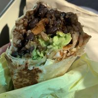 Portobello burrito at Olga's Naturally in Los Angeles