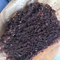 Vegan chocolate cake  at Karsmakers Coffee House in Brussels