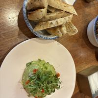 Avocado toast, removed the egg. It comes deconstructed like this, I had to get more bread to finish all the avocado though—very generous portion!   at Unconventional Diner in Washington