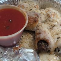 Vegan meatball sliders at Brickyard Pizza in Saugerties