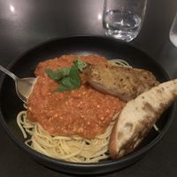 Tofu Bolognese  at La Piazzetta - Saint Jean in Quebec