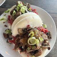 Mushroom Bao buns   at Rockaway Tiki Bar in Arverne