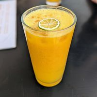 Maracuyá juice at Karavan in San Pedro De Atacama