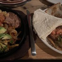 1st time visit meal: vegetarian fajita combo , i recommended this!!   at El Pancho in Osaka