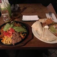 Vegetarian combination - fajitas  at El Pancho in Osaka