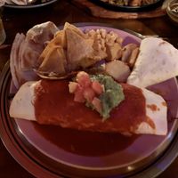 Vegetarian combo (requested as vegan) at El Pancho in Osaka