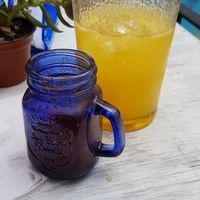 Agua del dia y caldo de no camarón :) at La PlantisquerÍa in Mexico City