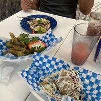 Sentadilla, camalord y tostada de aguachile   at La PlantisquerÍa in Mexico City