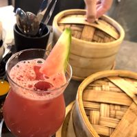 Watermelon drink, nice and refreshingg #Veganuary at Dip Dash in Dubai