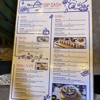 Menu  at Dip Dash in Dubai