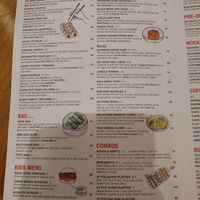 Menu at Dip Dash in Dubai