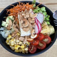 Veggie bowl (large), 300 baht  at Fresh Poke & Açai Bowls in Hua Hin