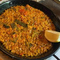 Paella vegana   at Cosmopolitan Food in Cordoba