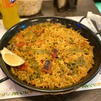Vegan Paella  at Cosmopolitan Food in Cordoba