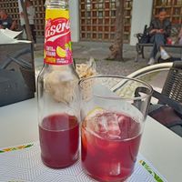 Tinto de verano - red wine of summer in a bottle at Cosmopolitan Food in Cordoba