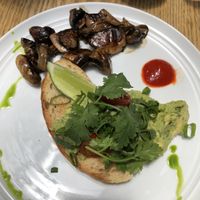 Avo toast with extra mushrooms at Cheol's Cafe in Mount Lawley