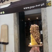 Pineapple with chocolate and hazelnut   at Popbar in Lisbon