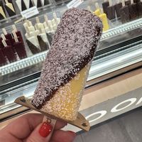 Pineapple with dark chocolate and coconut   at Popbar in Lisbon