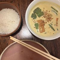 Jungle curry and rice as it arrived   at Chow in Wellington