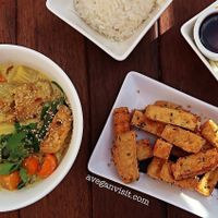 The jungle curry and seven spice tofu - both of which were incredible! at Chow in Wellington