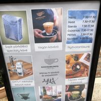   at Goosebumps Coffee Lab in Budapest