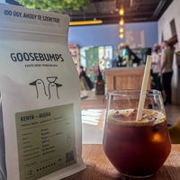   at Goosebumps Coffee Lab in Budapest