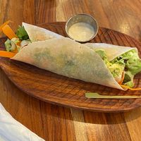 Tempeh Caesar wrap  at Botanika Cafe in Ridgefield