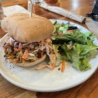 Pulled mushroom sandwich   at Botanika Cafe in Ridgefield