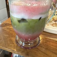 Strawberry 🍓 Matcha  at Botanika Cafe in Ridgefield