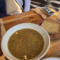 Lentil soup   at Botanika Cafe in Ridgefield