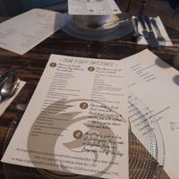 Menu (November 2023) at The Running Fox in Morpeth