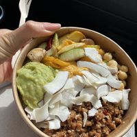 Terriaki bowl to go.  at The Naked Indigo in Innsbruck