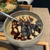 Porridge with banana and Chocolate   at The Naked Indigo in Innsbruck