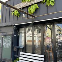 Front of building is near the back of the main road   at Canvas Wood  in Jinju