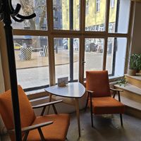Cozy nook at Café In The Ghetto in Brno