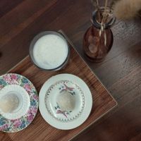 Latte ubbe and mochi at Kaki. in Brussels