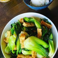 Baby bok choy  at Zhang Bistro in New Orleans